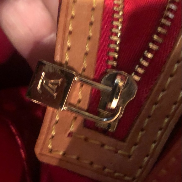 Authentic Louis Vuitton Red Verni Catalina Leather Tote - Picture 15 of 17